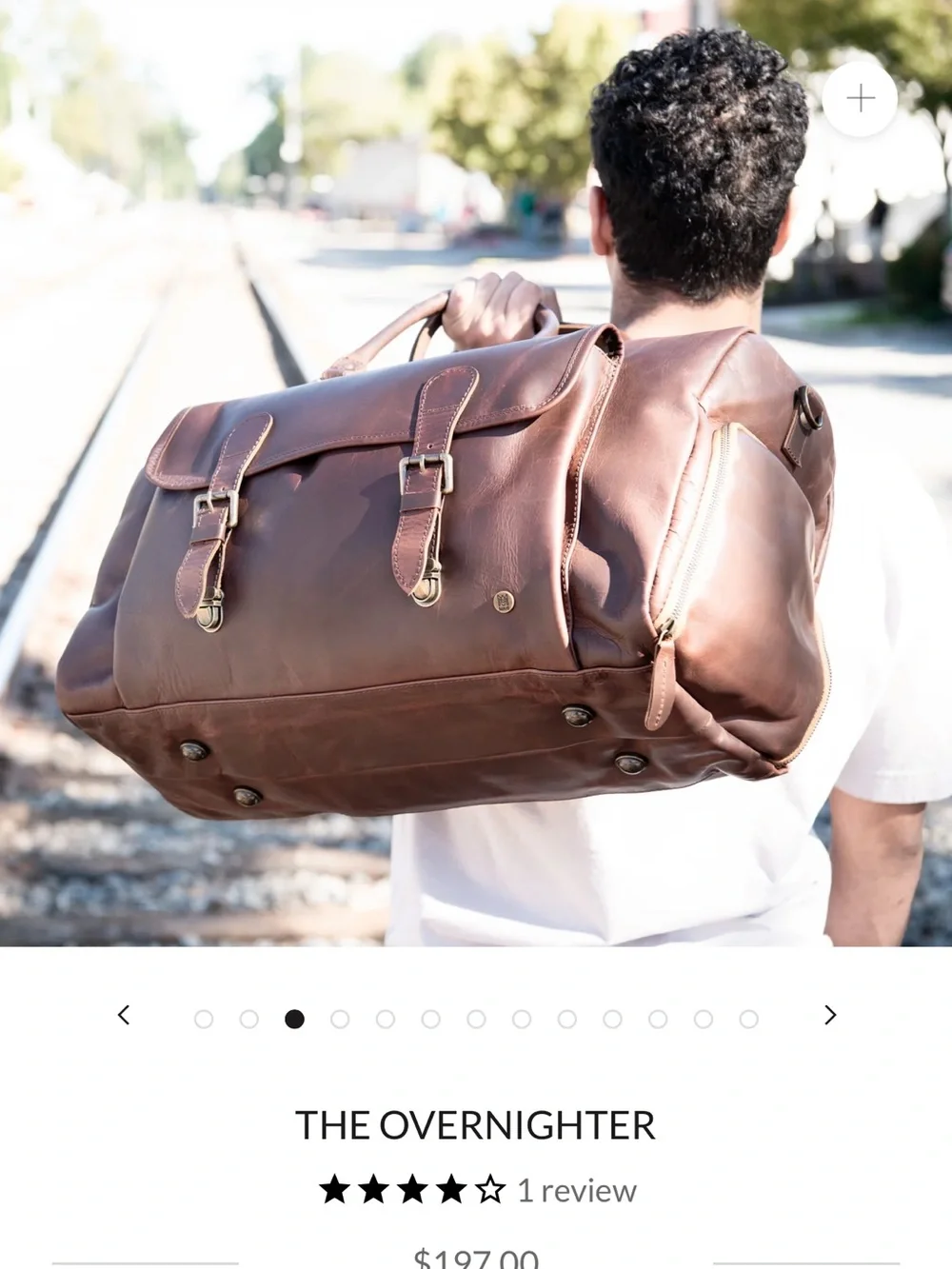 Men's Brown Leather Travel Satchel - Classic Carryall
